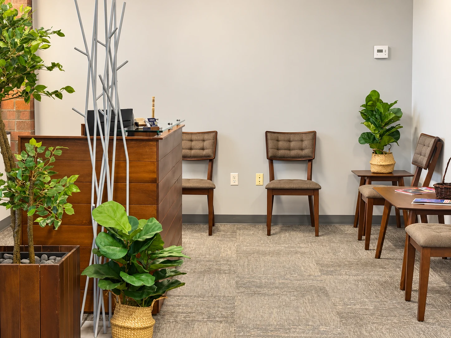 Modern Chiropractic Clinic Reception